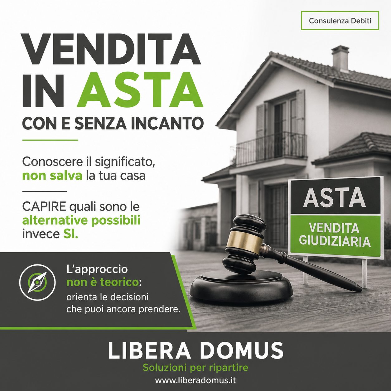 Vendita con incanto e senza incanto: cosa cambia davvero per chi rischia la casa