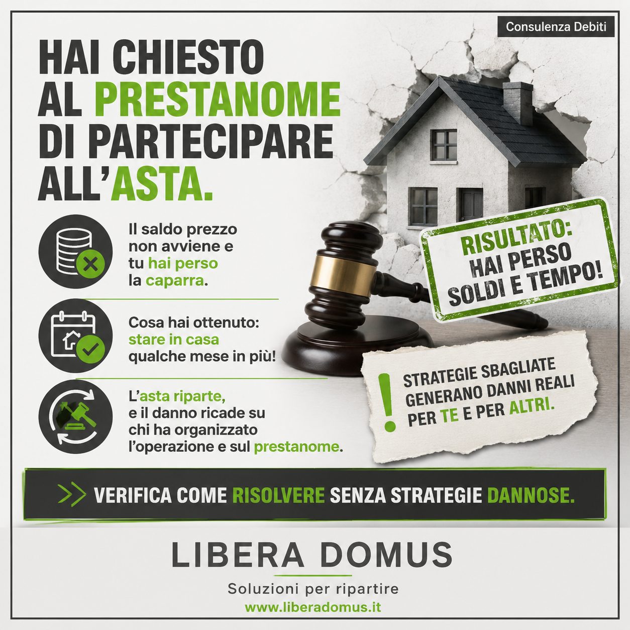 Ti aggiudichi l’asta e non paghi: cosa succede davvero?
