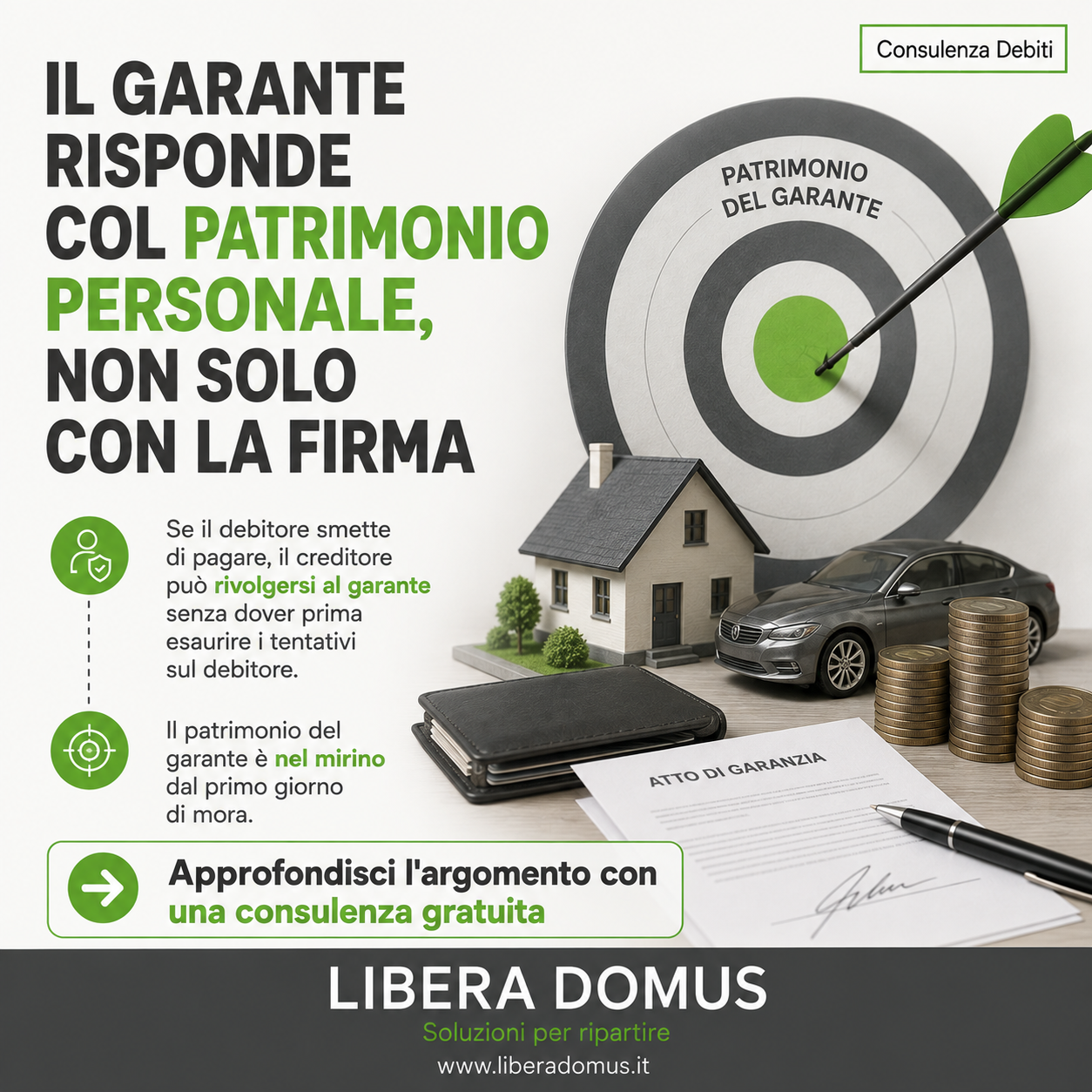 Il garante non è una firma di cortesia: cosa rischia davvero quando il debitore smette di pagare