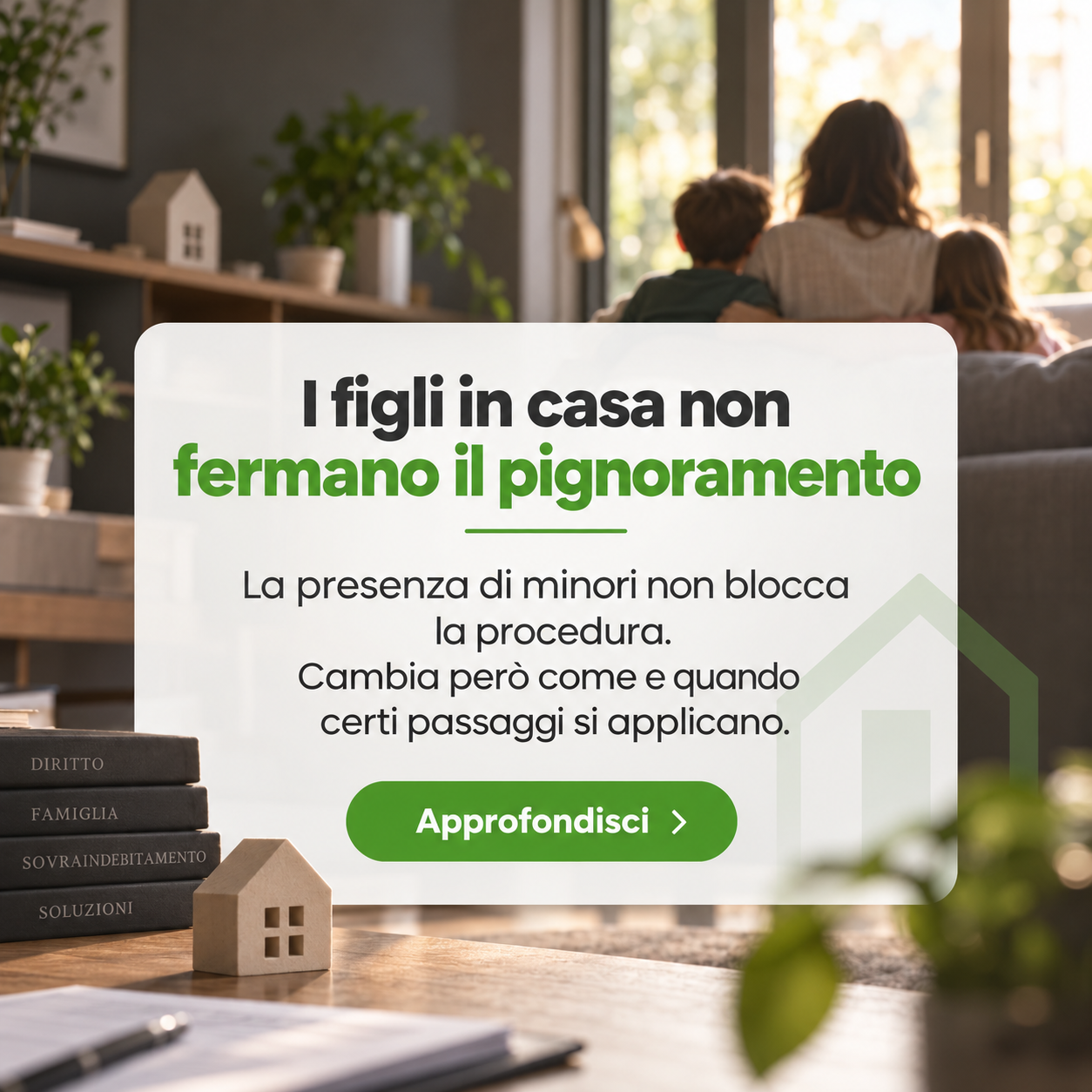 Casa pignorata con figli minorenni dentro: cosa cambia davvero nella procedura e cosa no