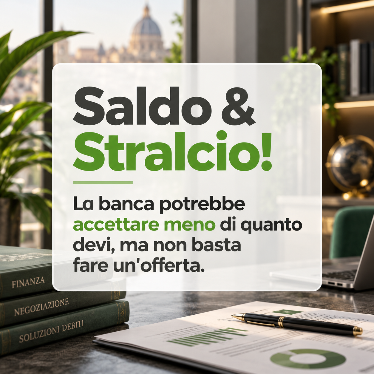Saldo e stralcio immobiliare: quanto offrire alla banca per chiudere davvero il debito