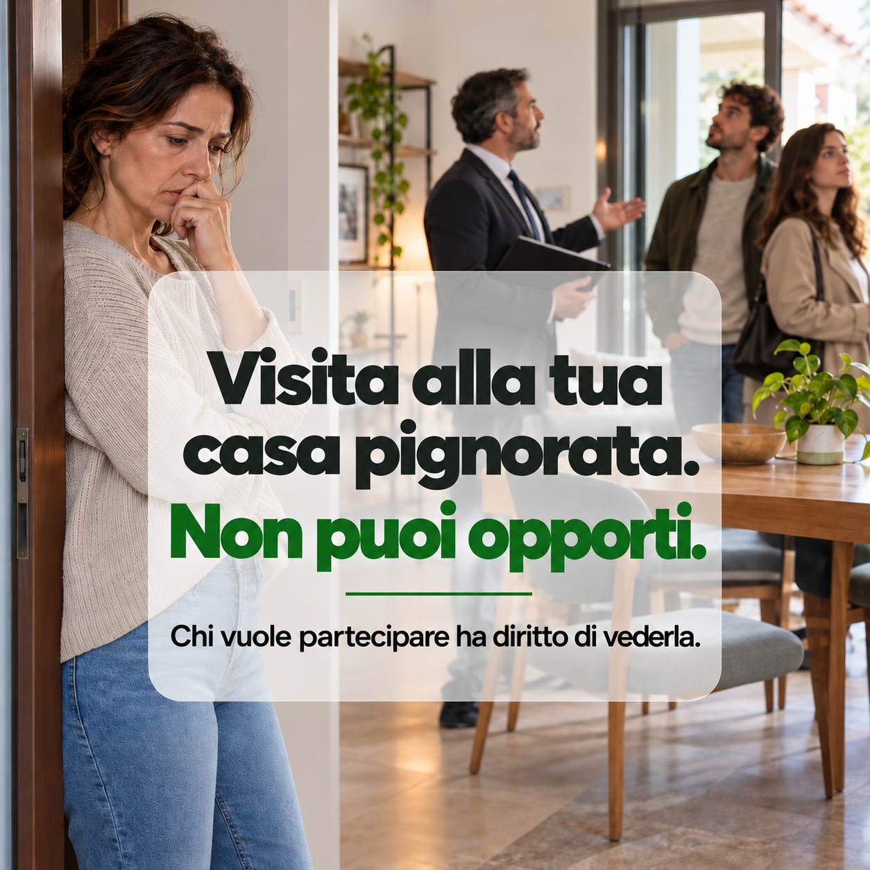 Acquirenti che visitano la tua casa pignorata: sei obbligato ad aprire la porta?